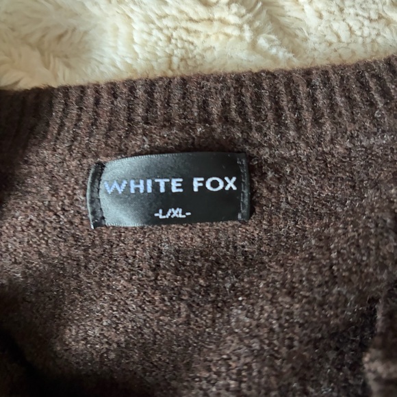 White Fox Boutique Chocolate Brown Cardigan - Picture 3 of 4